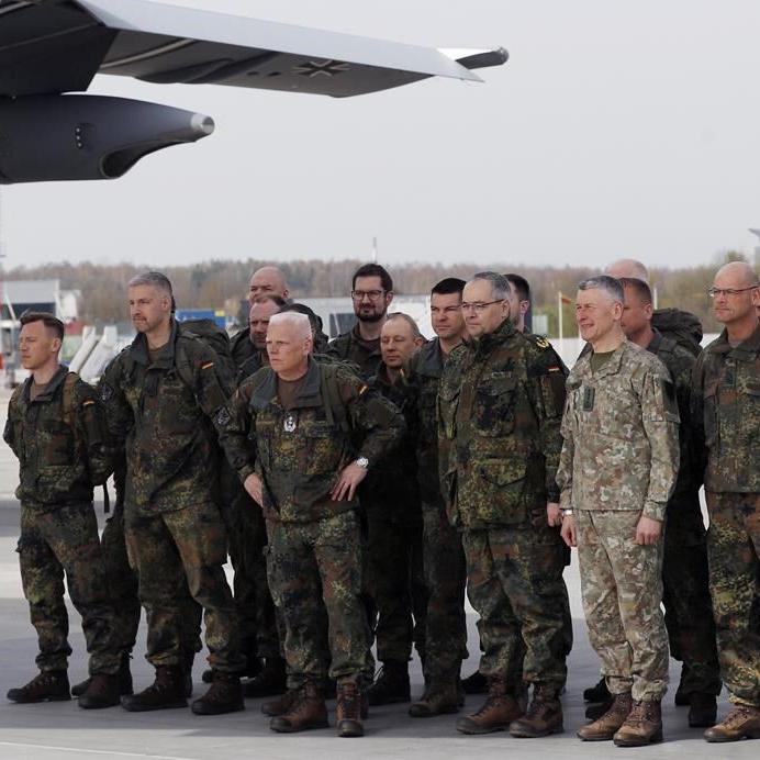 German troops arrive in Lithuania, their first long-term foreign deployment since World War II